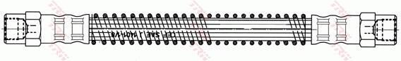 Flexible de frein (Durite de frein) TRW ref. PHA519