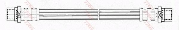 Flexible de frein (Durite de frein) TRW ref. PHA520