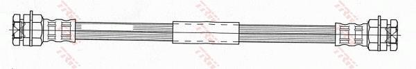 Flexible de frein (Durite de frein) TRW ref. PHA524