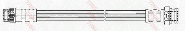Flexible de frein (Durite de frein) TRW ref. PHA525