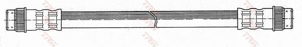 Flexible de frein (Durite de frein) TRW ref. PHA536