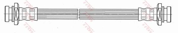 Flexible de frein (Durite de frein) TRW ref. PHA545