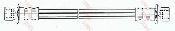 Flexible de frein (Durite de frein) TRW ref. PHA559