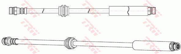 Flexible de frein (Durite de frein) TRW ref. PHA596