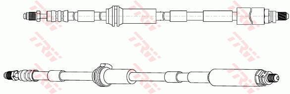 Flexible de frein (Durite de frein) TRW PHA597