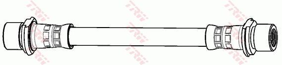 Flexible de frein (Durite de frein) TRW ref. PHA604