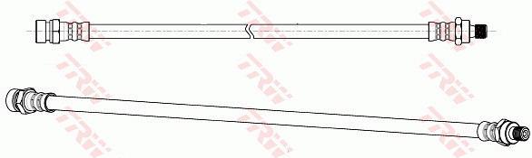 Flexible de frein (Durite de frein) TRW PHB124