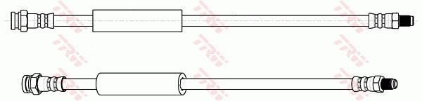 Flexible de frein (Durite de frein) TRW ref. PHB159