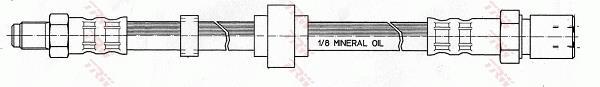 Flexible de frein (Durite de frein) TRW ref. PHB219