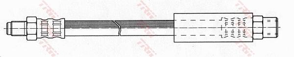 Flexible de frein (Durite de frein) TRW ref. PHB256