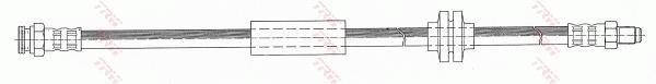 Flexible de frein (Durite de frein) TRW ref. PHB270
