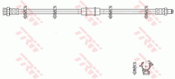 Flexível de travão TRW ref. PHB273