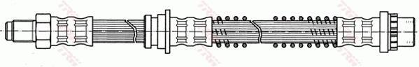 Flexible de frein (Durite de frein) TRW ref. PHB401