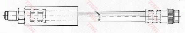 Flexible de frein (Durite de frein) TRW ref. PHB403