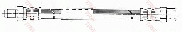 Flexible de frein (Durite de frein) TRW ref. PHB417