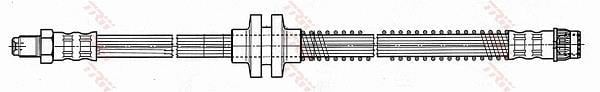 Flexible de frein (Durite de frein) TRW ref. PHB483