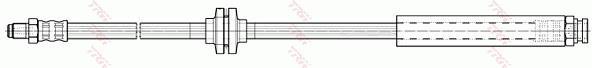Flexible de frein (Durite de frein) TRW PHB492