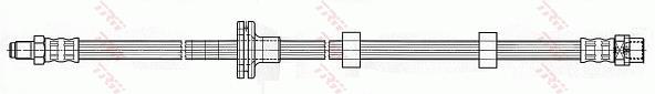 Flexible de frein (Durite de frein) TRW ref. PHB515