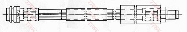 Flexible de frein (Durite de frein) TRW ref. PHB526