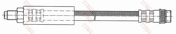 Flexible de frein (Durite de frein) TRW ref. PHB537