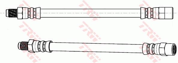 Flexible de frein (Durite de frein) TRW ref. PHB554