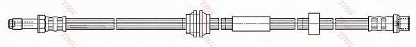 Flexible de frein (Durite de frein) TRW ref. PHB563