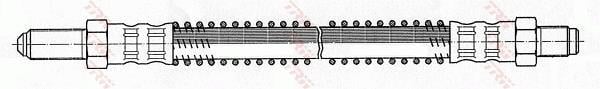 Flexible de frein (Durite de frein) TRW ref. PHC136