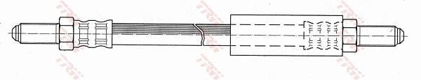 Flexible de frein (Durite de frein) TRW ref. PHC147