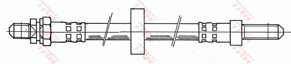 Flexible de frein (Durite de frein) TRW ref. PHC229