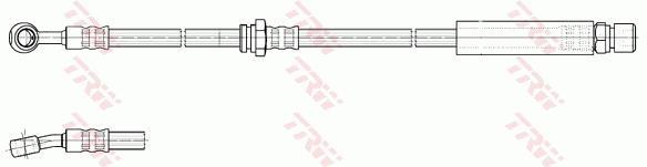 Flexible de frein (Durite de frein) TRW ref. PHD1018