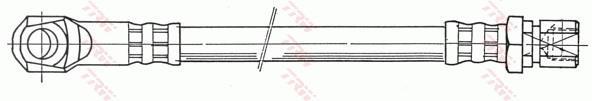 Flexible de frein (Durite de frein) TRW ref. PHD118