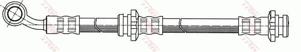 Flexible de frein (Durite de frein) TRW ref. PHD128