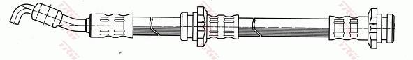 Flexible de frein (Durite de frein) TRW ref. PHD173