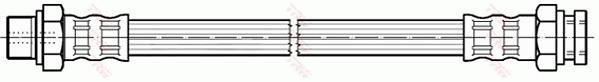 Flexible de frein (Durite de frein) TRW ref. PHD330