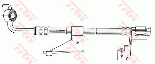 Latiguillo de freno TRW ref. PHD363
