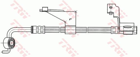 Latiguillo de freno TRW ref. PHD364