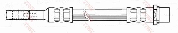Flexible de frein (Durite de frein) TRW ref. PHD471