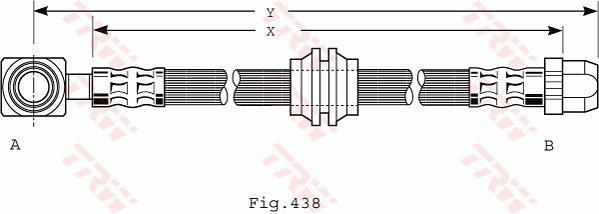 Latiguillo de freno TRW ref. PHD485