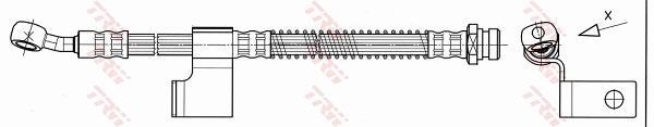Flexible de frein (Durite de frein) TRW ref. PHD530