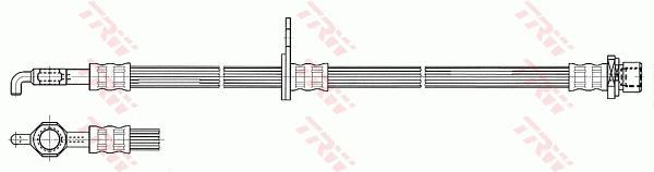 Latiguillo de freno TRW ref. PHD533