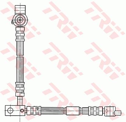 Flexible de frein (Durite de frein) TRW ref. PHD541