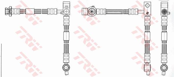 Flexible de frein (Durite de frein) TRW ref. PHD542