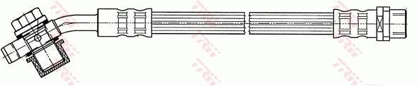 Flexible de frein (Durite de frein) TRW ref. PHD543