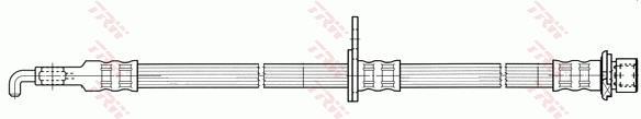 Flexible de frein (Durite de frein) TRW ref. PHD545