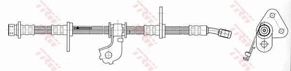 Flexible de frein (Durite de frein) TRW ref. PHD550