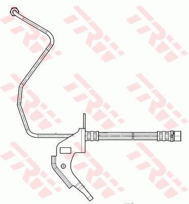 Flexible de frein (Durite de frein) TRW ref. PHD563