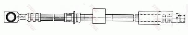 Flexible de frein (Durite de frein) TRW ref. PHD565
