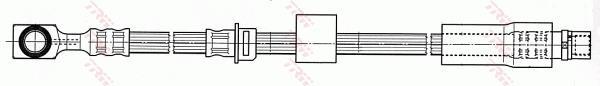 Flexible de frein (Durite de frein) TRW ref. PHD565