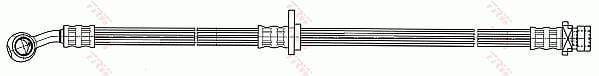 Flexible de frein (Durite de frein) TRW ref. PHD585