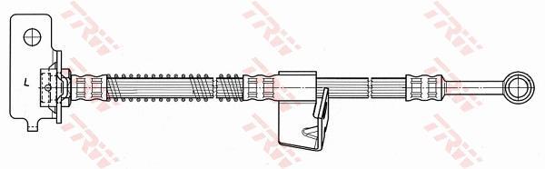 Flexible de frein (Durite de frein) TRW ref. PHD616